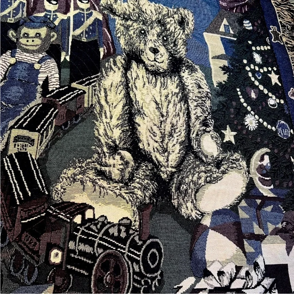 Teddy Bear Blanket Vintage 40